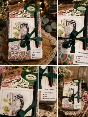 Blind Date With A Book Gift Set New Mystery Book Tea Pen Bookish Goodies Reader